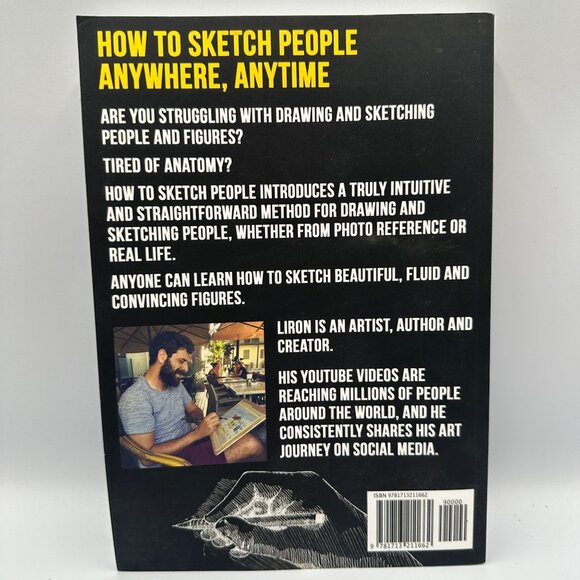 How To Sketch People Liron Yanconsky 2019 Paperback Edition Step-By-Step Guide - Picture 2 of 3